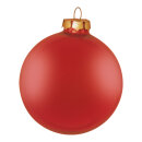 Weihnachtskugeln, rot matt, 6 St./Blister, aus Glas Gr&ouml;&szlig;e: &Oslash; 6cm, Farbe: mattrot   #