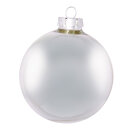 Christmas balls silver matt made of glass 6 pcs./blister...