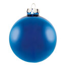Christmas balls blue matt made of glass 6 pcs./blister -...