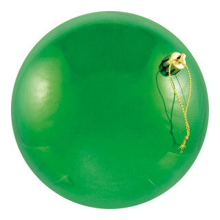 Christmas ball green 12pcs./blister - Material: seamless shiny - Color: shiny green - Size: &Oslash; 6cm