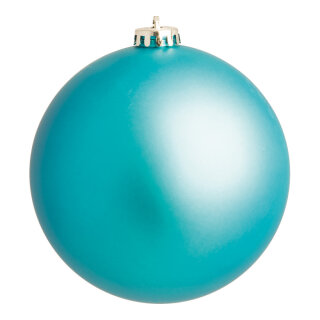 Christmas ball aqua matt  - Material:  - Color:  - Size: &Oslash; 10cm