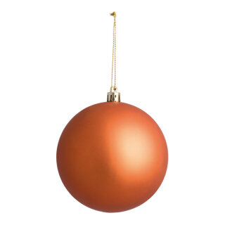 Christmas ball  - Material: seamless mat - Color: matt copper - Size: &Oslash; 10cm