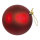 Christmas ball matt red 12pcs./blister - Material: seamless mat - Color: matt red - Size: &Oslash; 6cm