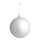 Christmas ball  - Material: seamless mat - Color: matt silver - Size: &Oslash; 10cm