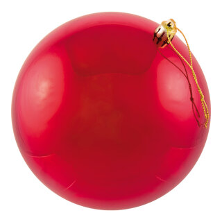 Christmas ball red 12pcs./blister - Material: seamless shiny - Color: red - Size: &Oslash; 6cm