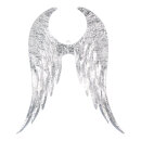 Angel wings  - Material: metal - Color: silver - Size:...