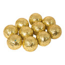 Glitterkugeln, 24Stck./Blister, Gr&ouml;&szlig;e: &Oslash; 3cm, Farbe: gold