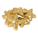Stars with glitter 50pcs./blister - Material: styrofoam - Color: gold - Size: &Oslash; 35cm
