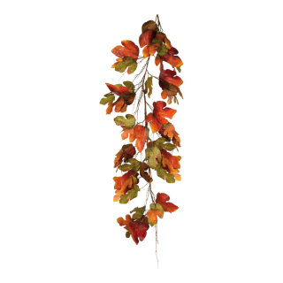 Chestnut leaf garland  - Material: artificial silk - Color: orange/brown - Size:  X 180cm
