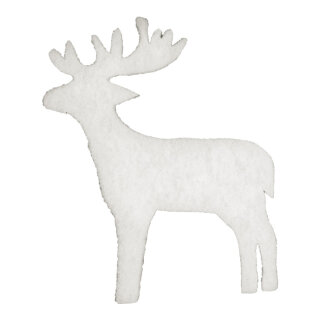 Reindeers pack of 10 pcs. - Material: from 2cm snow mat flame retardent - Color: white - Size: &Oslash; 17cm
