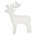 Reindeers pack of 10 pcs. - Material: from 2cm snow mat flame retardent - Color: white - Size: &Oslash; 29cm