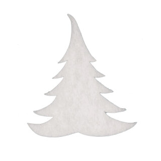 Snow fir tree pack of 10 pcs. - Material: from 2cm snow mat flame retardent - Color: white - Size: &Oslash; 41cm