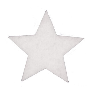 Stars pack of 10 pcs. - Material: from 2cm snow mat flame retardent - Color: white - Size: &Oslash; 29cm