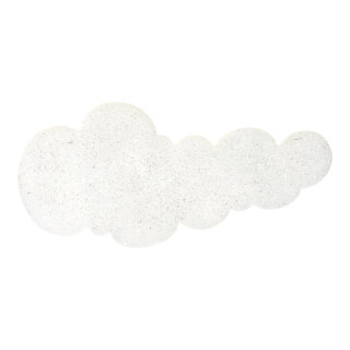 Deko-Wolke Schneewatte beglimmert Abmessung: 58x24cm Farbe: wei&szlig;