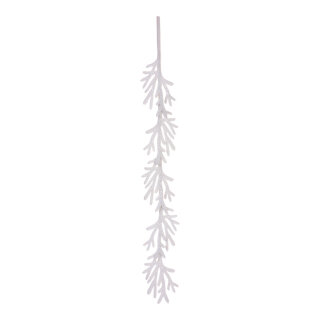 Snow twig garland  - Material: with glimmer snow cotton wool - Color: white - Size:  X 160cm