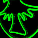 Neonlicht Kreis mit einer Weihnachtsbaum Farbe: gr&uuml;n Gr&ouml;&szlig;e: 0x0x0x0 Durchmesser: 60 [cm]