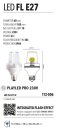 LED FL E27 W   Lampen E27/B22 230V --> Led Pro 230V