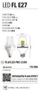 LED FL E27 W   Lampen E27/B22 230V --&gt; Led Pro 230V