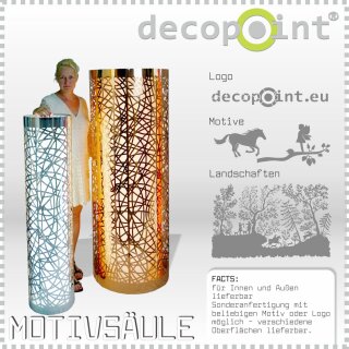 Design-Lichts&auml;ule BIG 164.5 cm, &Oslash; 60 cm, LED (Metallic Spezialfolie)