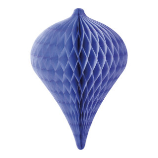 Ornament drop-shaped made of paper with nylon hanger - Material: flame retardant according to M1 - Color: purple - Size: 30x20cm
