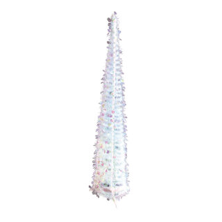 Pop-Up Tinsel-Baum, mit St&auml;nder, Gr&ouml;&szlig;e: 150cm Farbe: transparent