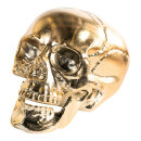 Skull made of plastic shiny - Material:  - Color: gold -...