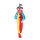 Horror clown with hanger with light and sound effects - Material:  - Color: multicoloured - Size: 150cm