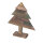Wooden tree shape of fir tree - Material:  - Color: brown/natural - Size: 60x50cm