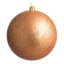 Weihnachtskugel, bronze glitter  Abmessung: Ø 10cm...