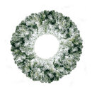 Noble fir wreath 300 tips snowed - Material:  - Color:...
