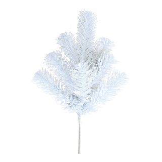 Noble fir twig 8 tips - Material:  - Color: white - Size: 45cm