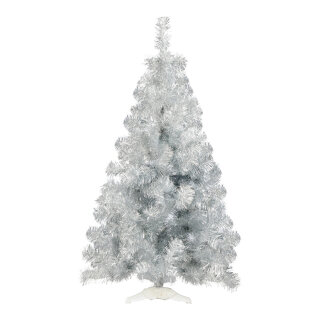 Tinsel tree &quot;Deluxe&quot; 186 tips - Material: plastic stand metal foil - Color: silver - Size: &Oslash; 76cm X 120cm