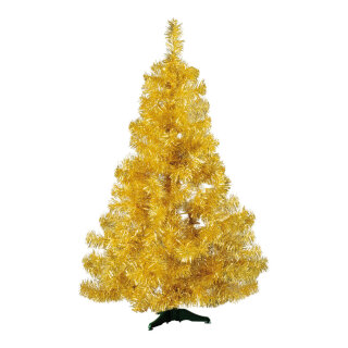 Tinsel tree &quot;Deluxe&quot; 186 tips - Material: plastic stand metal foil - Color: gold - Size: &Oslash; 76cm X 120cm