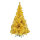 Tinsel tree &quot;Deluxe&quot; 434 tips - Material: metal stand metal foil - Color: gold - Size: 180cm