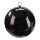 Spiegelkugel, schwarz Styropor mit echten Spiegelpl&auml;ttchen, Gr&ouml;&szlig;e: &Oslash; 20 cm, Farbe: schwarz