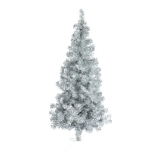 Tinsel tree &raquo;Deluxe&laquo; with 336 tips - Material: with plastic stand - Color: silver - Size: 150cm