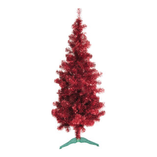 Tinsel tree &raquo;Deluxe&laquo; with 336 tips - Material: with plastic stand - Color: red - Size: 150cm