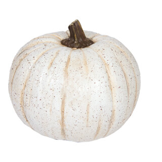 Pumpkin out of polyresin - Material:  - Color: white - Size: &Oslash; 21cm