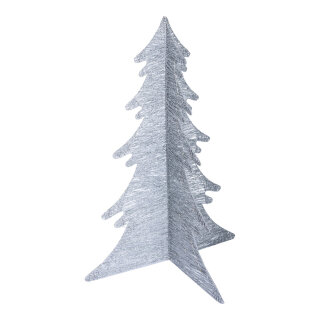 3D wire tree foldable with 35 LEDs - Material: 15m power cord IP44 - Color: silver - Size: H: 100cm X &Oslash; 70cm