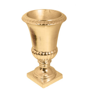 Fibre glass vase shiny - Material:  - Color: gold - Size: H: 62cm