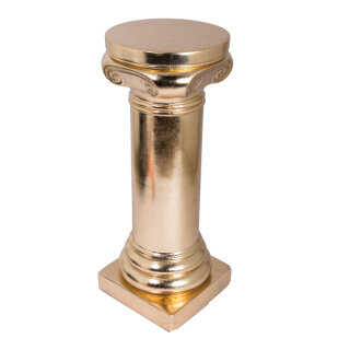 Fibre glass pillar shiny - Material:  - Color: gold - Size: H: 72cm