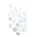 Mini snowballs 28-fold made of styrofoam - Material:  - Color: white - Size: &Oslash; 3-4cm