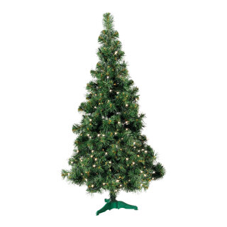 Noble fir &quot;DELUXE&quot; 186 tips - Material: 250 LED for outdoor plastic stand vinyl foil - Color: green/white - Size: &Oslash; 76cm X 120cm