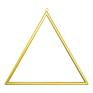 Metal frame triangular with hanger - Material: to decorate - Color: gold - Size: 45x45cm