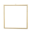 Metal frame squared with hanger - Material: to decorate - Color: gold - Size: 45x45cm