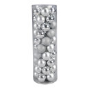 Christmas balls 50pcs./box - Material:  - Color: silver -...