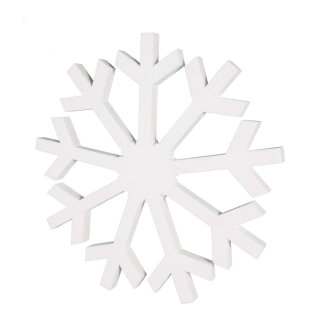 Schneeflocke beglittert, mit H&auml;nger, aus Styropor Abmessung: &Oslash; 90cm Farbe: wei&szlig;