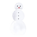 Snowman 3-part made of styrofoam flocked - Material: with...