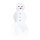 Snowman 3-part made of styrofoam flocked - Material: with glue strips at contact points - Color: white - Size: 180x80cm