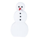 Snowman made of styrofoam flocked3-part - Material: with...